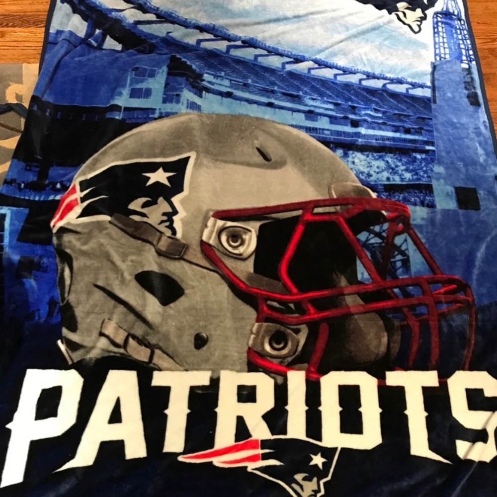 TWO New England Patriots Blankets